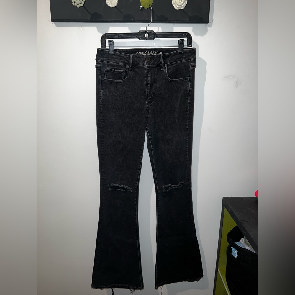 American Eagle High Waisted Bell Bottom Jeans